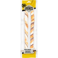 Voskes Stick Runderhuid, Rund en Kip 40 cm 2 stuks