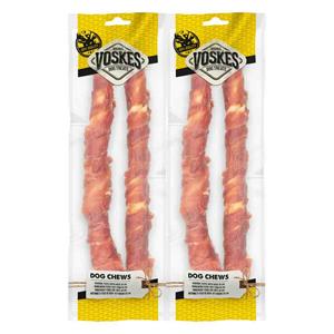 Voskes 2x  Stick Runderhuid Eend 25 cm 2 stuks
