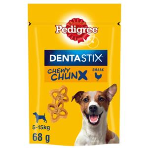 Pedigree 5x  Dentastix Chewy Chunx Hondensnacks Mini Kip 68 gr