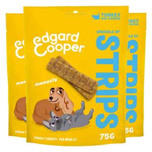 Edgard&Cooper 3x  Adult Strips Kalkoen - Kip 75 gr