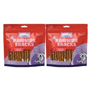 Braaaf 2x  Rol Sticks Hondensnack Kip 12,5 cm 300 gr