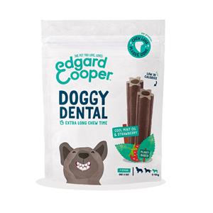 Edgard&Cooper 4x  Doggy Dental Sticks Small Aardbei - Frisse Muntolie