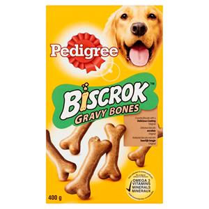 Pedigree 7x  Biscrok Gravy Bones Hondensnack 400 gr
