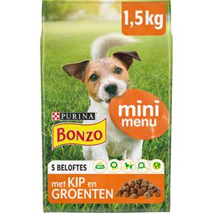 Bonzo 3x  Droogvoer Mini Menu Kip 1,5 kg