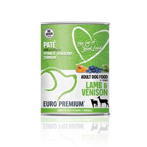 Euro-Premium 6x  Paté Adult Hondenvoer Nat Lamb&Venison 400 gr