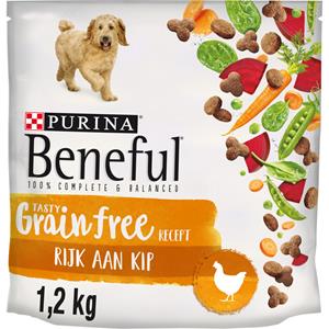 Beneful 3x  Graanvrij Hondenvoer Kip - Groenten 1,2 kg