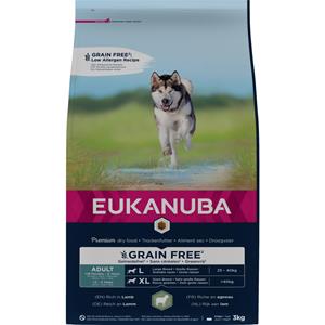 Eukanuba 3x  Adult Graanvrij Hondenvoer Lam 3 kg