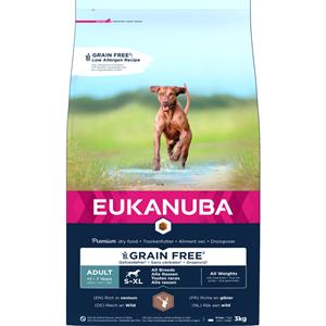 Eukanuba Adult Graanvrij Hondenvoer Hert 3 kg