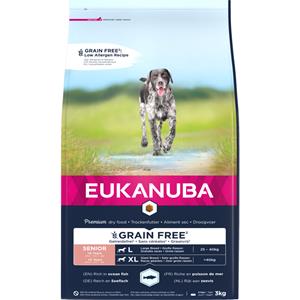 Eukanuba 3x  Senior Large Graanvrij Hondenvoer Vis 3 kg