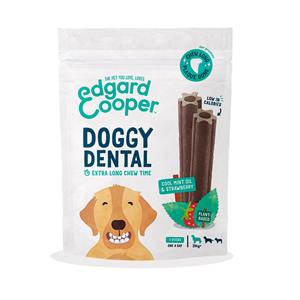Edgard&Cooper 8x  Doggy Dental Sticks Aardbei - Frisse Muntolie