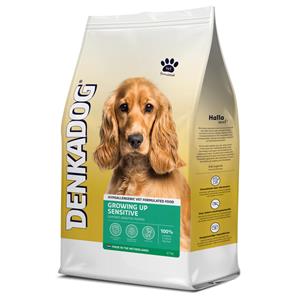 Denkadog 4x  Hondenvoer Growing Up Sensitive 2,5 kg