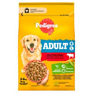 Pedigree 3x  Adult Hondenbrokken Rund en Groenten 2,6 kg