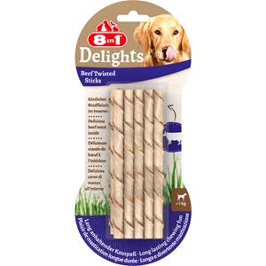 8in1 6x  Delights Twisted Sticks Rund 10 stuks