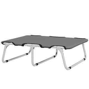 PawHut opvouwbaar hondenbed, robuust en comfortabel, gemakkelijk mee te nemen, tot 10 kg, 71 x 58 x 20 cm, grijs | Aosom.nl