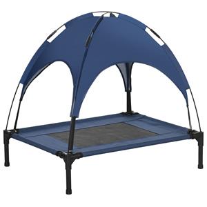 PawHut Huisdierbed met Hemel, Ademend Hondenbed, blauw, 76 x 61 x 76 cm | Aosom.nl