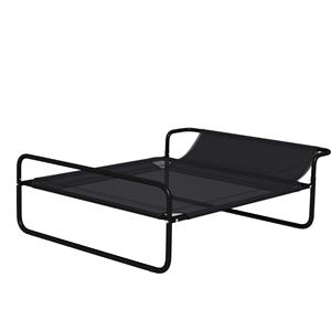 PawHut Verhoogd hondenbed, ademend mesh-overtrek, stevig stalen frame, ideaal voor comfort en ventilatie, 29 x 91 x 69 cm, zwart | Aosom.nl