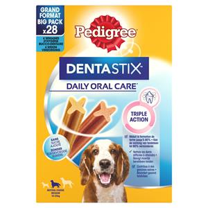 Pedigree 4x  Dentastix Hondensnacks Medium Multipack 28-pack 720 gr