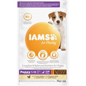Iams 3x  Dog Puppy - Junior Small - Medium Kip 3 kg