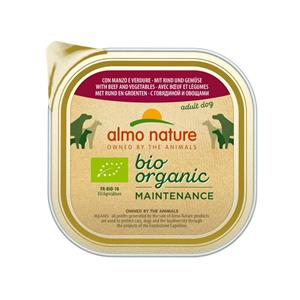 Almo Nature 18x  Bio Organic Maintenance Hondenvoer Rund&Groenten 300 gr