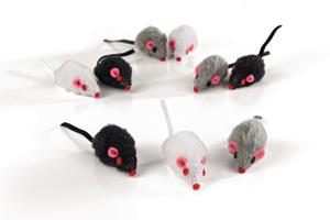 Beeztees Pluche speelmuisjes mini ass 5 - 