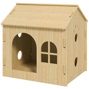 PawHut Hondenhok/Kattenhuis voor binnen, schattig ontwerp, 50 x 41 x 51 cm