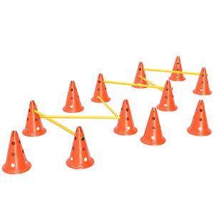 PawHut 6-delige Honden Agility-Set voor Training - Hindernisset met 12 Kegels, 6 Horden en Draagtas