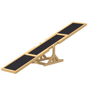 PawHut Hondenwip voor Agility Training, Antislip, tot 50 kg Belastbaar, 180 x 30 x 30 cm