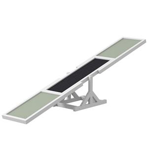 PawHut Hondenhinderniswip voor Agility Training, Antislip, tot 50 kg, 180 x 30 x 30 cm