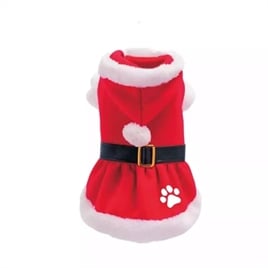 Plenty Gifts Kerst Hondenjurk Rood Poot Medium