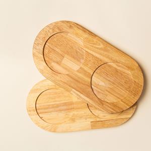 Pino Voerbak-onderlegger Serving Tray Hout, bruin