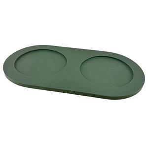 Voerbak-onderlegger Serving Tray Zand, duck green solid
