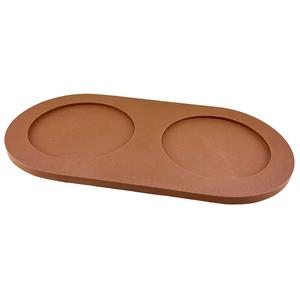 Pino Voerbak-onderlegger Serving Tray Zand, foxy terra solid