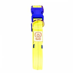 Duvo+ Flash light nylon halsband 50-70 cm/2,5 cm