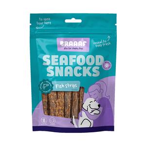 Braaaf 12x  Hondensnack Visstrip 70 gr