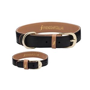 Friendship Collar Jet Black halsband Extra Small