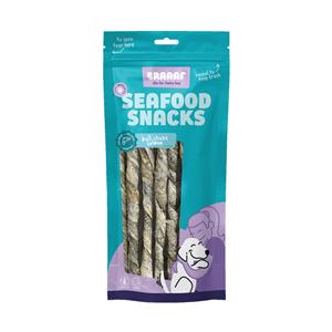 Braaaf 10x  Rol Sticks Hondensnack 20 cm Zalm 97 gr