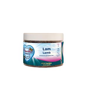 Renske 6x  Gezonde Beloning Mini Hartjes Hondensnack Lam 300 gr
