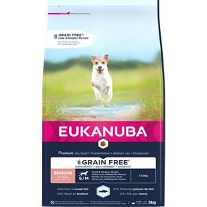 Eukanuba 3x  Senior Graanvrij Small-Medium Hondenvoer Vis 3 kg