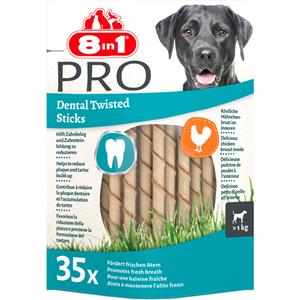 8in1 5x  Delights Pro Dental Twist Sticks Kip 35 stuks