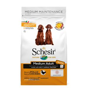 Schesir 4x  Hond Dry Maintenance Medium Kip 3 kg