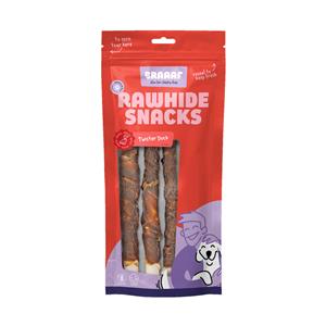 Braaaf 10x  Twister Hondensnack Eend 220 gr