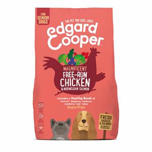 Edgard&Cooper 4x  Hondenvoer Senior Scharrelkip - Noorse Zalm 2,5 kg