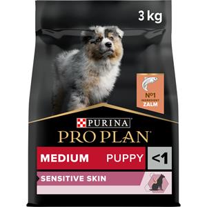 Pro Plan 4x  Puppy Medium Sensitive Skin Zalm 3 kg