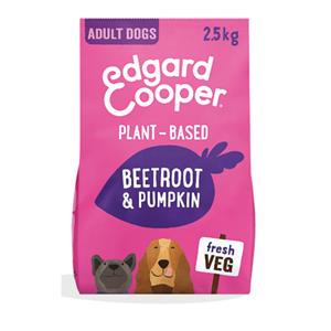 Edgard&Cooper 4x  Plantaardig Hondenvoer Rode Biet - Pompoen 2,5 kg