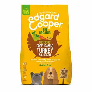 Edgard&Cooper 4x  Hondenvoer Bio Kalkoen - Bio Kip 2,5 kg