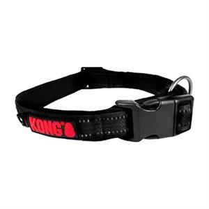 Kong halsband hond nylon zwart