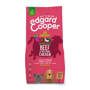 Edgard&Cooper 2x  Hondenvoer Bio Rund - Bio Kip 7 kg