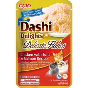 Inaba Dashi Delights Delicate Flakes kat Kip met tonijn en zalm