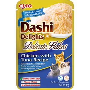 Inaba Dashi Delights Delicate Flakes kat Kip met tonijn