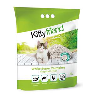 Kitty Friend Kattenbakvulling Vegetal White Super Clumping Litter 5 liter